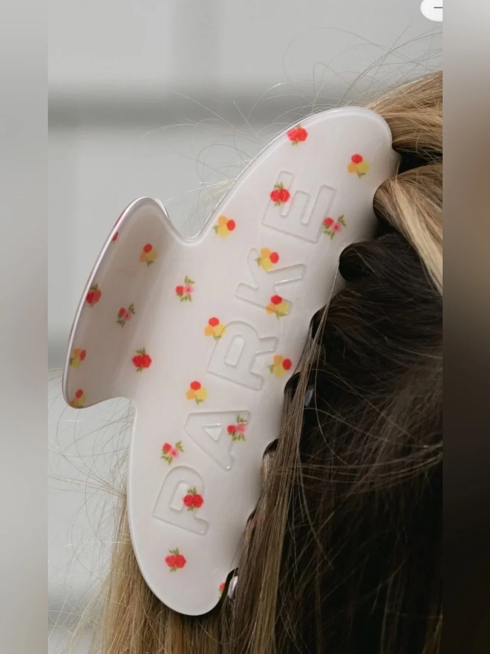 NIB PARKE Sunset Floral Claw Clip